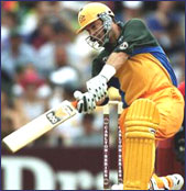 Mark Waugh guided the Aussies to another convincing victory