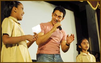 The kids put up a great show and so did Aamir