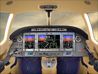 The Eclipse 500 cockpit