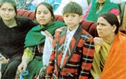 Rabri Devi with her children