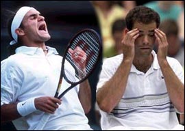 Pete Sampras loses to Roger Federer