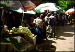 A vegetable market on the
Silk Route at Lanzhou