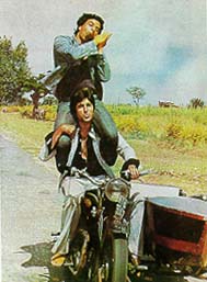 Dharmendra and Amitabh Bachchan in Sholay