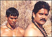 Milind Soman and Nagarjuna in Agni Varsha