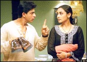 Shah Rukh Khan, Rani Mukherji in Chalte Chalte