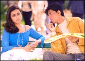 Rani Mukherji, Shah Rukh Khan in Chalte Chalte