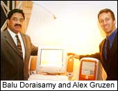 Click here for bigger image: Balu Doraiswamy and Alex Gruzen of Compaq