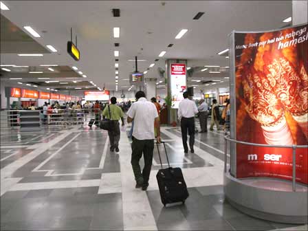 The domestic departure lounge