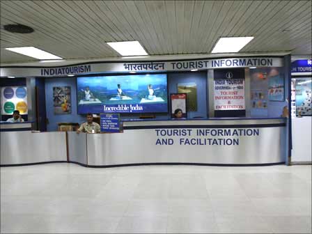 Tourist information centre in the arrival lounge