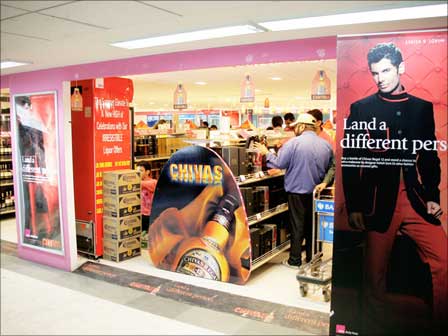 Duty Free shop in the international terminal