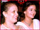 Aishwarya Rai with her mother, Vrinda