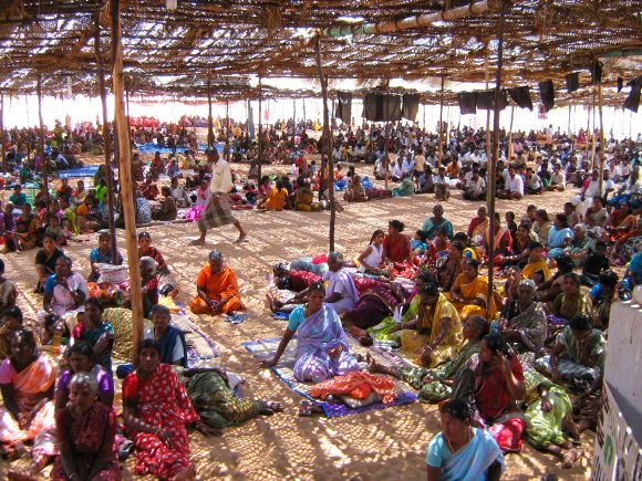 Protests against the Koodangulam nuclear plant in Idinthakarai