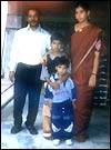 Teja with his parents